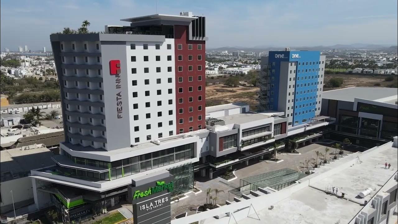 Torres del Hotel ONE y Fiesta Inn en Isla Tres City Center, Mazatlán